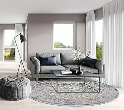 Round rug - Denizli (blue)
