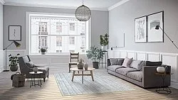 Wilton rug - Sevgi (grey/white)