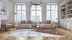 Wilton rug - Savino (grey/white/brown)