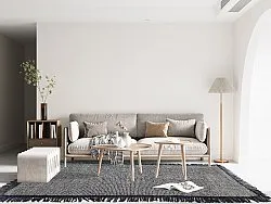 Wool rug - Pike (black)
