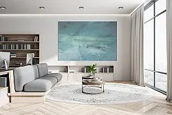 Round rug - Santi (light grey)