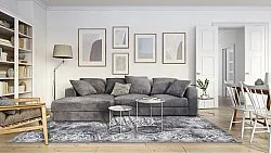 Wilton rug - Santi (dark grey/white)