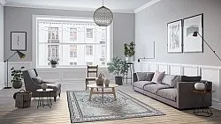 Wilton rug - Amer (black/white)