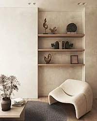 Round rug - Avafors Wool Bubble (brown)