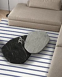 Cotton rug - Helle (blue)
