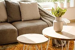 Round rugs - Cosy (ocher)