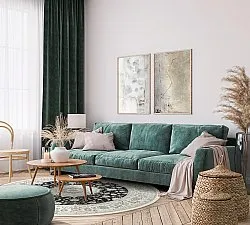 Round rug - Arabella (black)