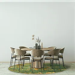 Round rug - Domont (green)