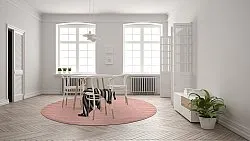 Round rug - Hamilton (Coral Pink)