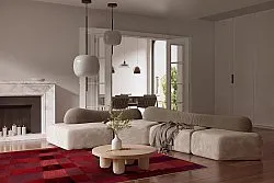 Wilton rug - Samadet (red)
