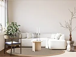 Round rug (sisal) - Agave (light taupe)