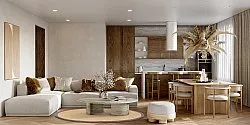 Round rug (sisal) - Agave (natural/brown)