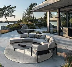 Round rug - Indoor/Outdoor Shirley (cream)