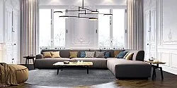 Round rug - Artena (grey)