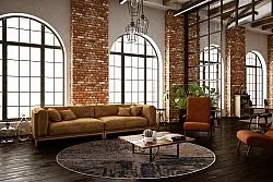 Round rug - Tizzano (gold/multi)
