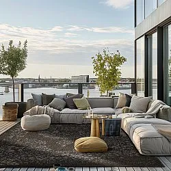 Indoor/Outdoor rug - Ellstin (black)