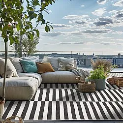 Indoor/Outdoor rug - Roscoe (black)