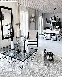 Shaggy rugs - Janjira (white)