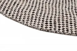Round rug - Jenim (vlack/white)