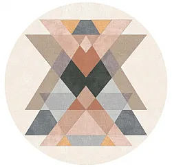 Round rug - Jeral (beige/multi)