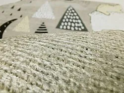 Childrens rugs - Piggyback Ride (grey)