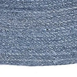Round jute rug - Amasia (blue)