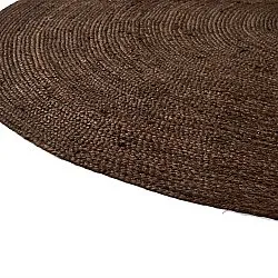 Round jute rug - Amasia (brown)