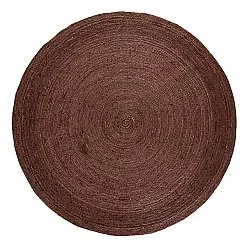 Round jute rug - Amasia (coffee)