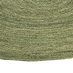Round jute rug - Amasia (olive)