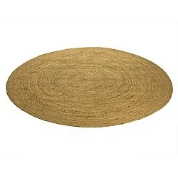 Round jute rug - Amasia (orange)