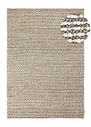 Jute rug - Bally Jute/wool Bubble (natural/white)
