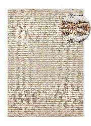 Jute rug - Howrah Braided Jute (natural/white)