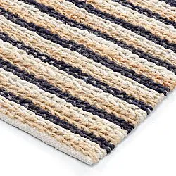 Jute rug - Howrah Braided Jute (natural/white/black)