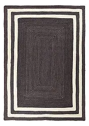 Jute rug - Jessore (dark taupe/white)