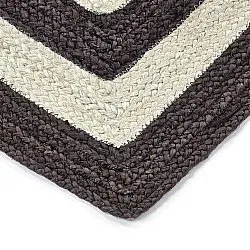 Jute rug - Jessore (dark taupe/white)