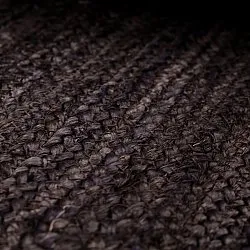 Jute rug - Senaki (dark taupe/white)