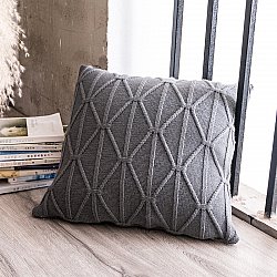Cushion cover - Decorative Macrame 45 x 45 cm (grey)