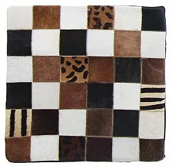 Cowhide cushion (cushion cover) 45 x 45 cm
