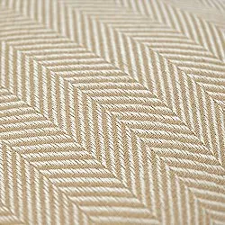Cushion cover - Denisa Fishbone (beige/white)