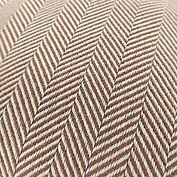Cushion cover - Denisa Fishbone (brown/white)