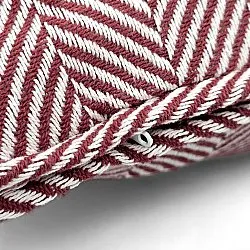 Cushion cover - Denisa Fishbone (red/white)