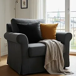 Cushion cover - Luana (black)