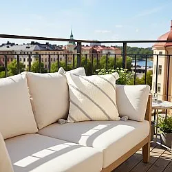 Cushion cover - Montreux (off white/grey)