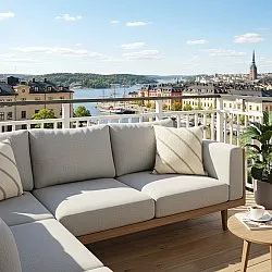 Cushion cover - Montreux (off white/grey)