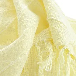 Throws - Nalani cotton throw (light yellow)