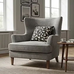 Cushion cover - Onsala (black/white)