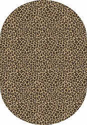 Oval rug - Leopard (brown)