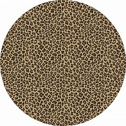 Round rug - Leopard (brown)