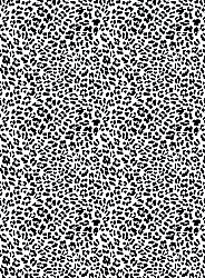 Wilton rug - Leopard (black/white)
