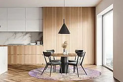 Round rug - Loures (purple)